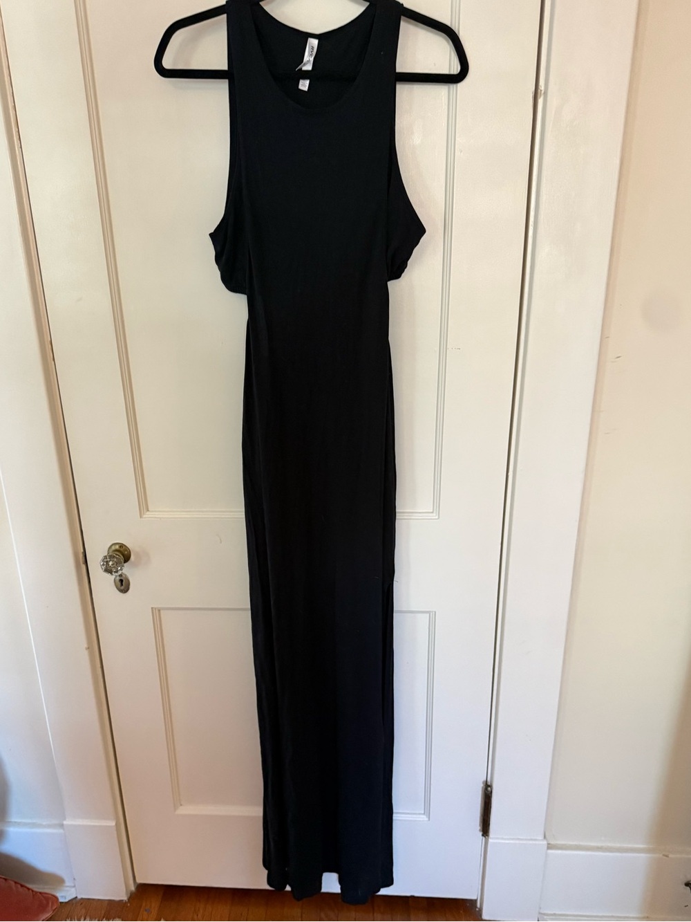 RVCA Black Sleeveless Maxi Dress with built in bra
